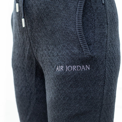 AIR JORDAN KNIT PANT CARDIGAN BLACK