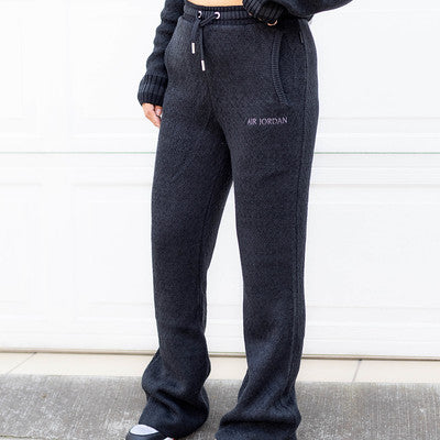 AIR JORDAN KNIT PANT CARDIGAN BLACK