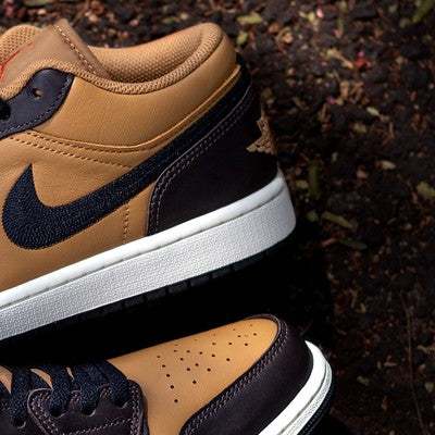 AIR JORDAN 1 LOW FLAX BAROQUE BROWN