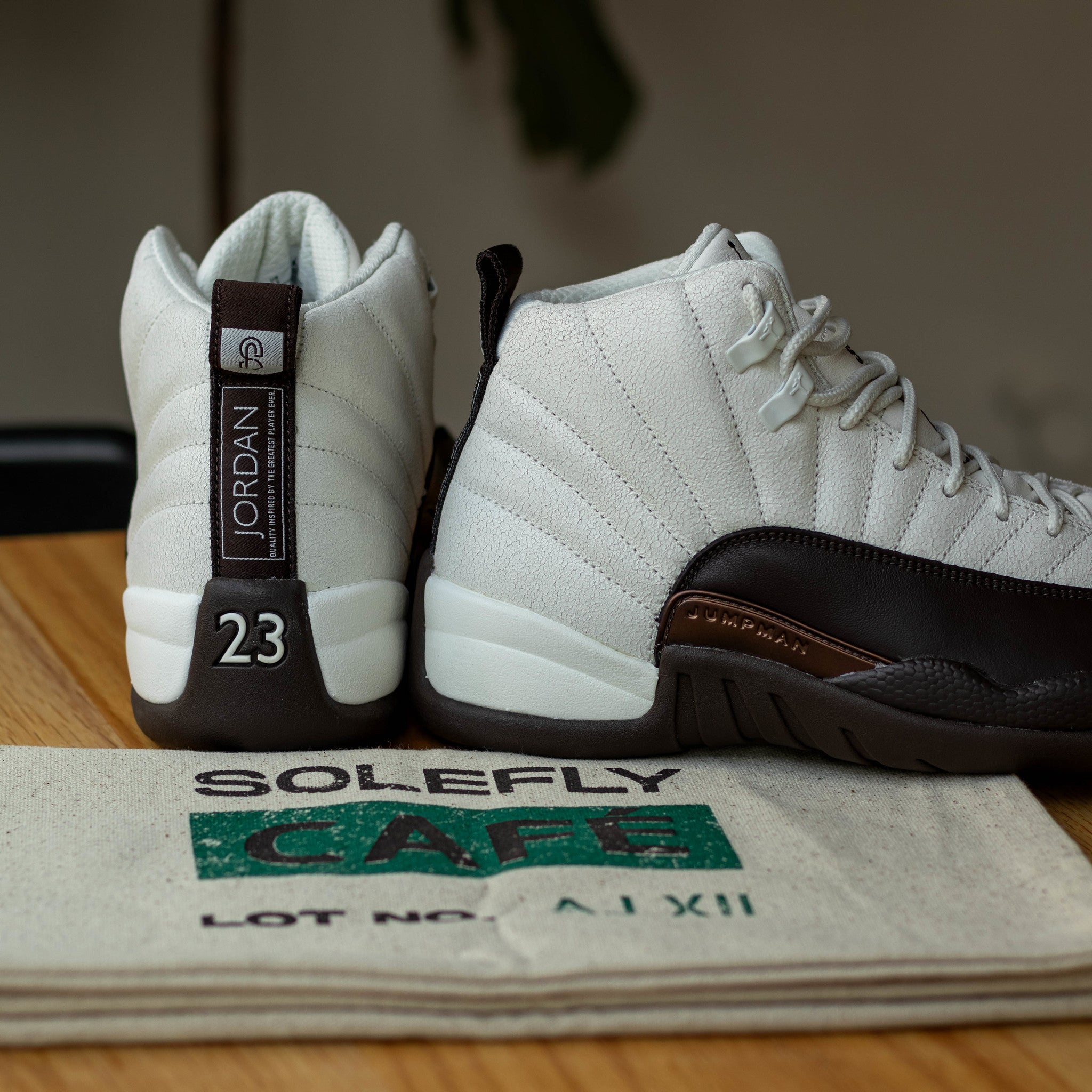 AIR JORDAN 12 X SOLEFLY CAFECITO