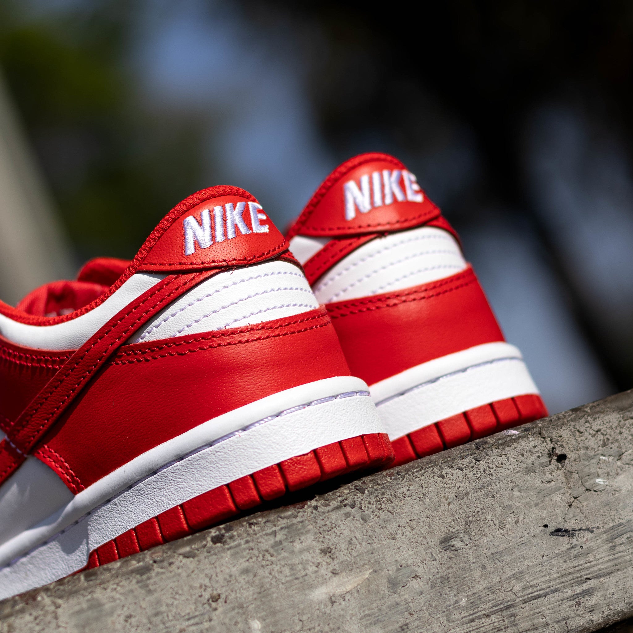 NIKE DUNK LOW WHITE UNIVERSITY RED GS