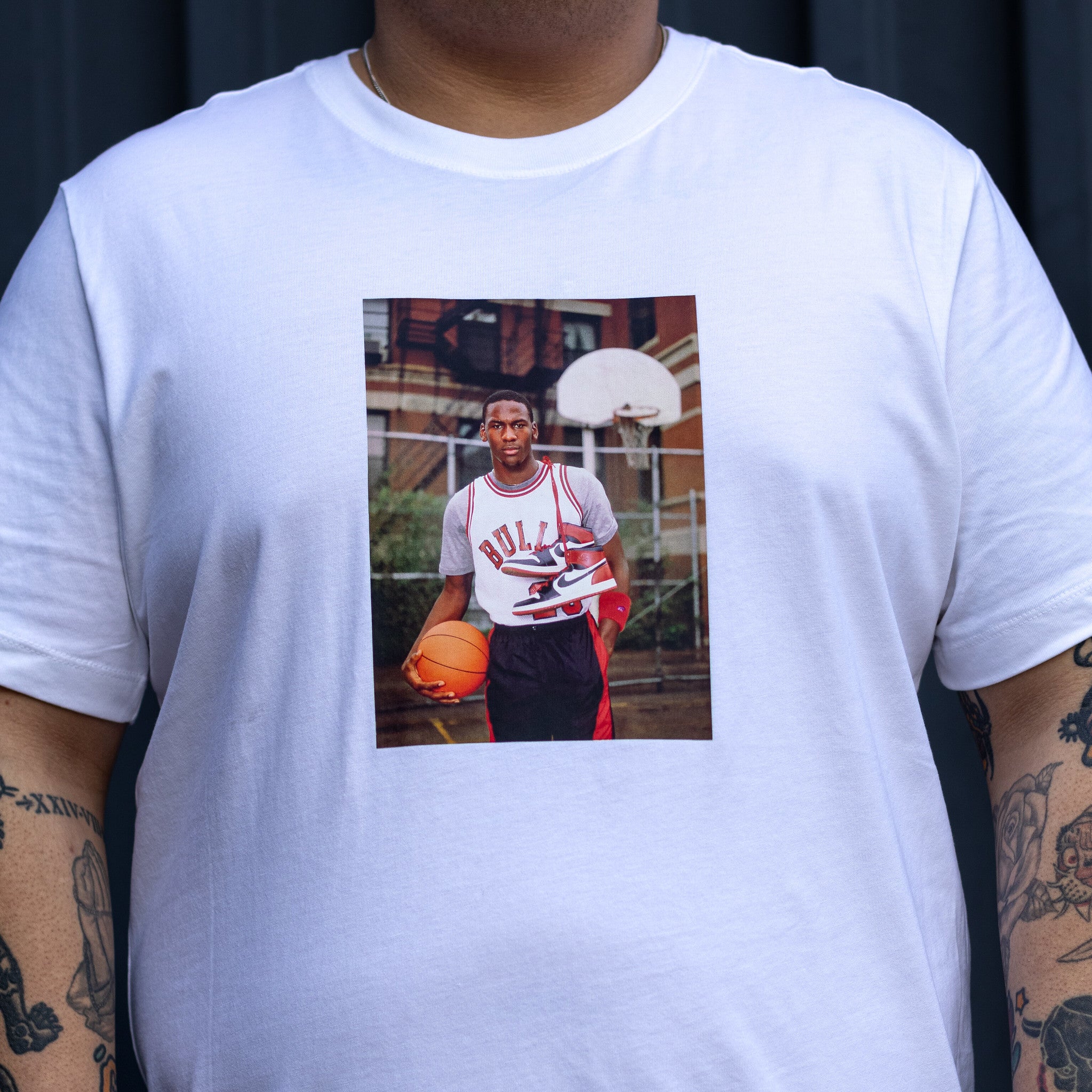 JORDAN TEE PHOTO J1 WHITE