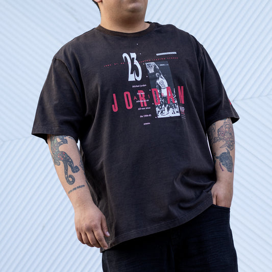 JORDAN TEE REISSUE BLACK GYM RED