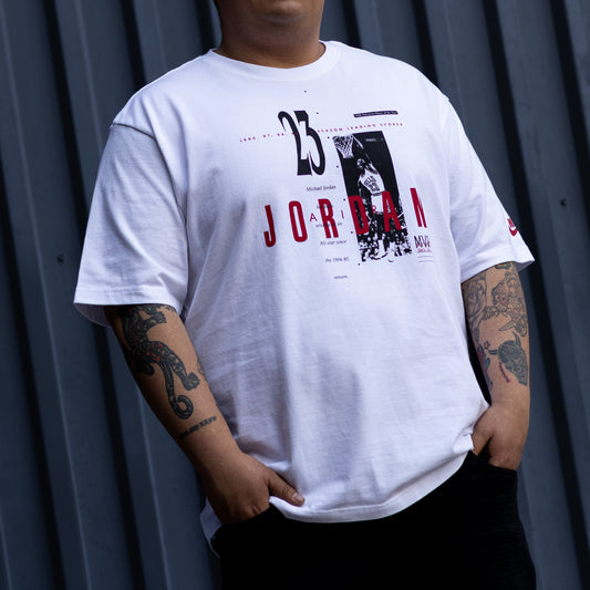 JORDAN TEE REISSUE WHITE GYM RED