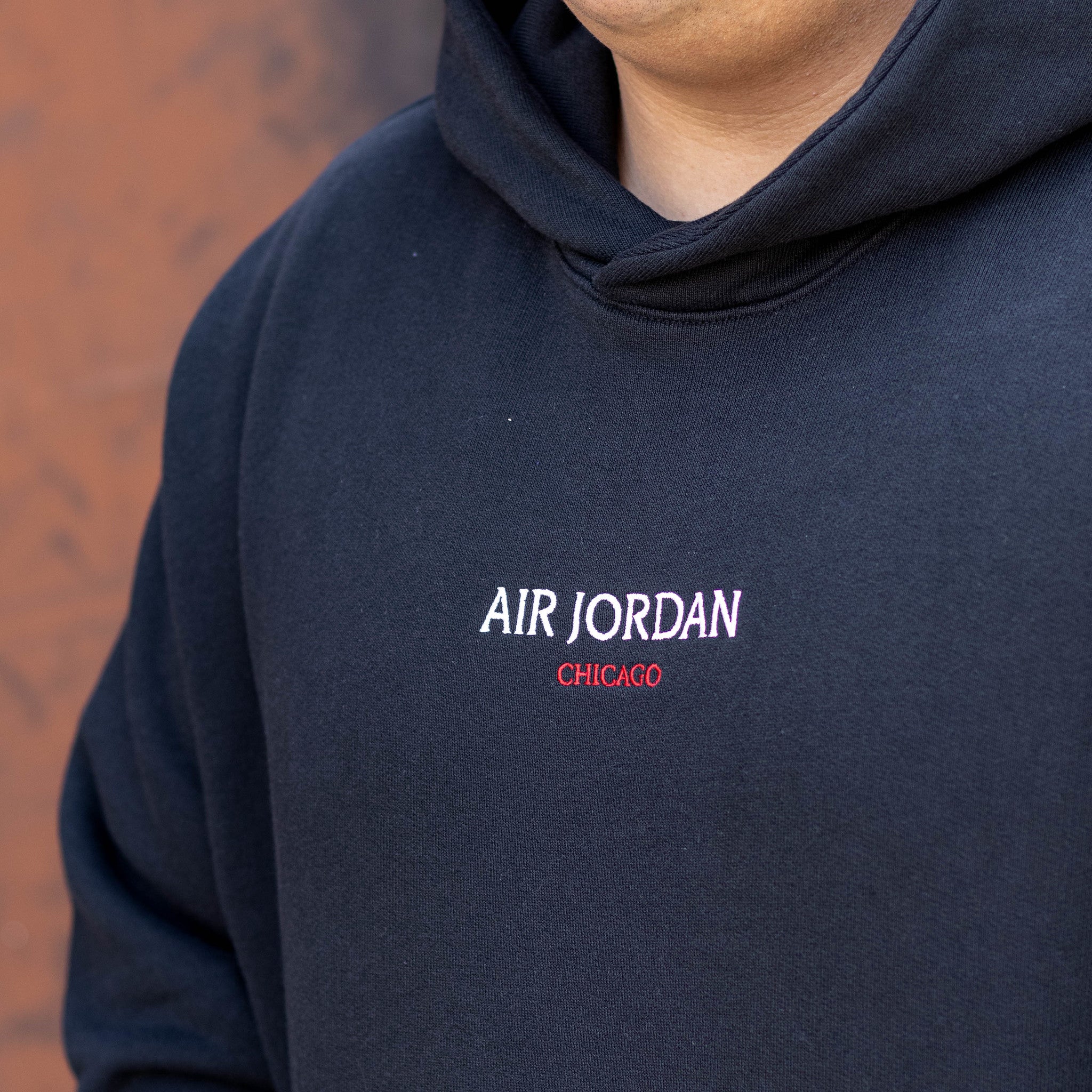 JORDAN WORDMARK HOODIE CHICAGO BLACK