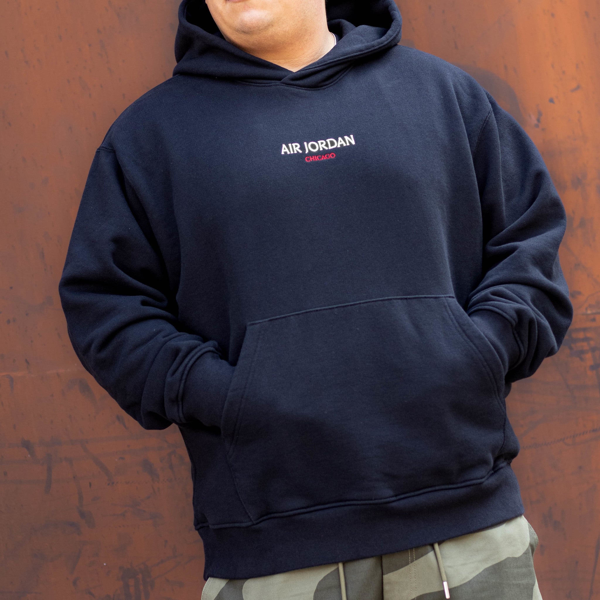 JORDAN WORDMARK HOODIE CHICAGO BLACK