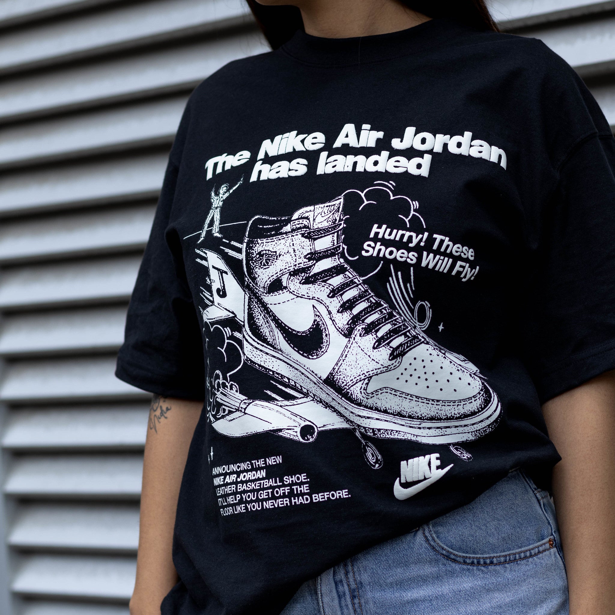 JORDAN TEE AJ1 LANDED BLACK W