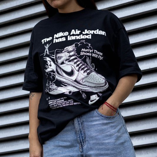 JORDAN TEE AJ1 LANDED BLACK W