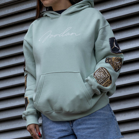 JORDAN HOODIE SEAFOAM SIX RINGS HIL