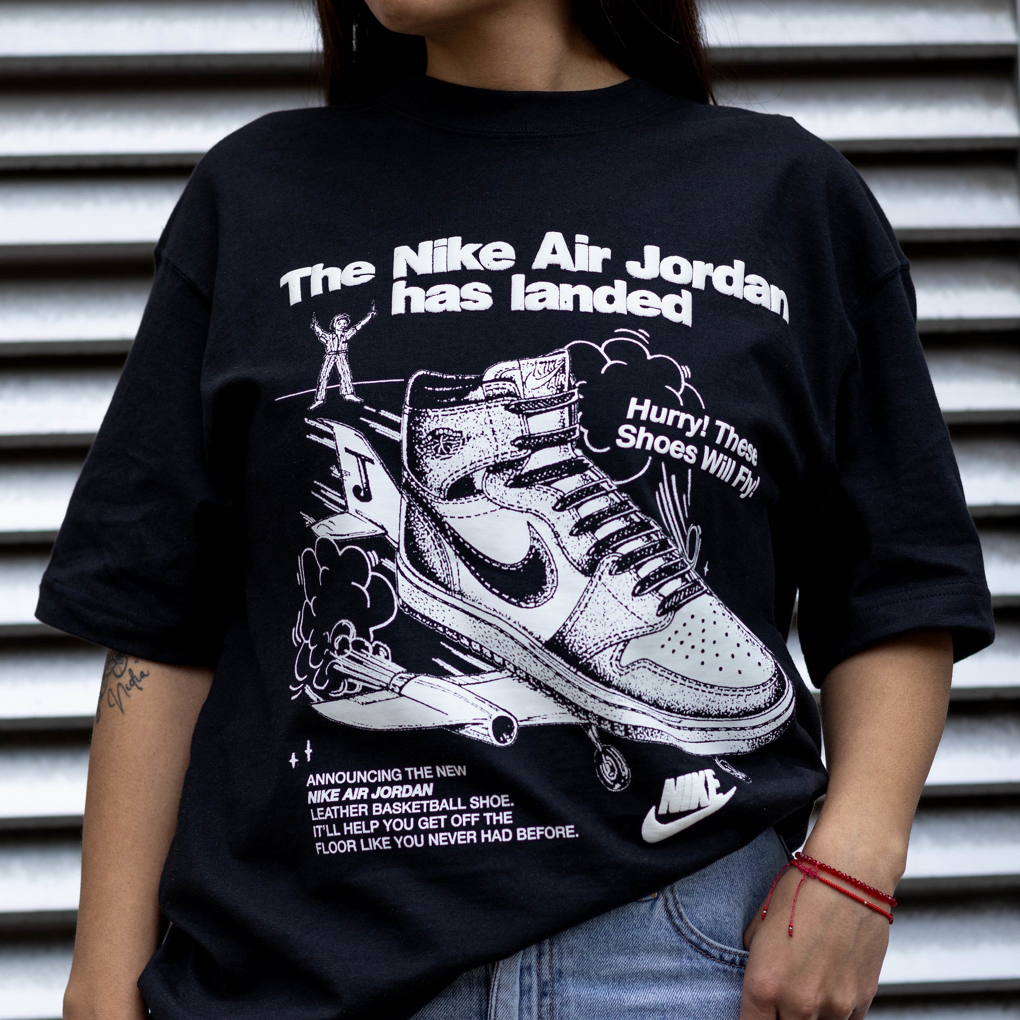 JORDAN TEE AJ1 LANDED BLACK W