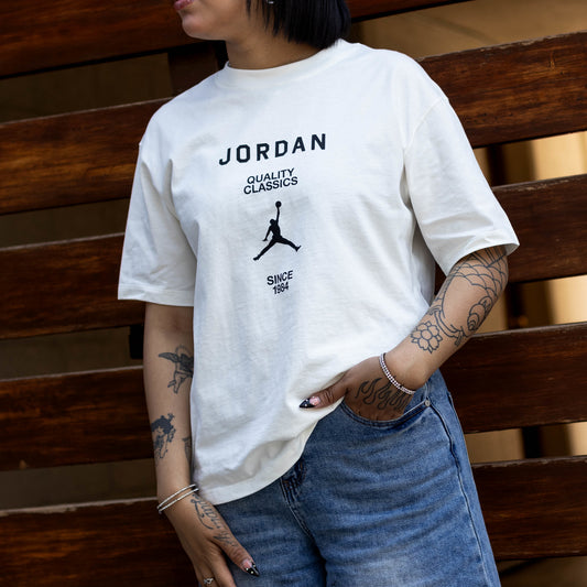 JORDAN TEE WHITE FLIGHT CLASSIC QUALITY