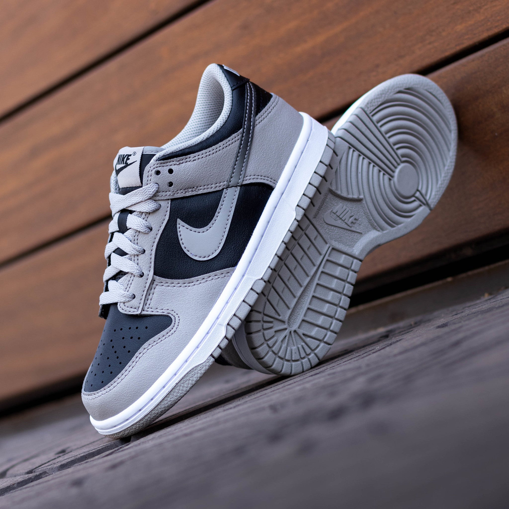 NIKE DUNK LOW COLLEGE GREY BLACK GS