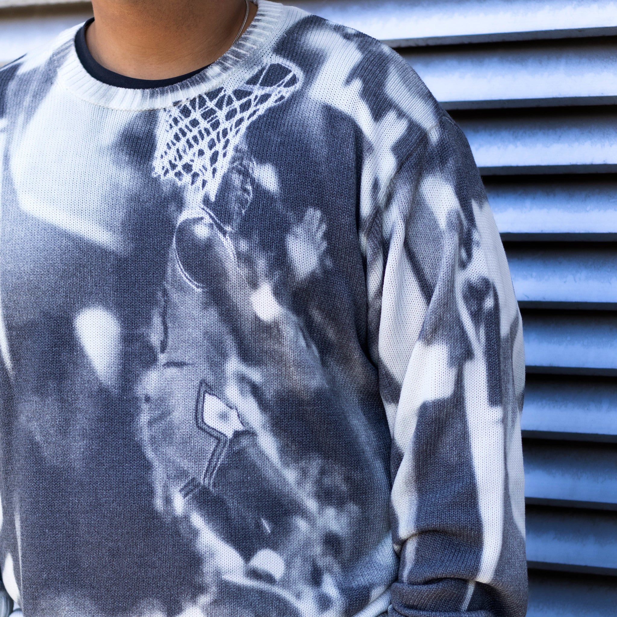JORDAN KNIT SWEATER PHOTO GREY