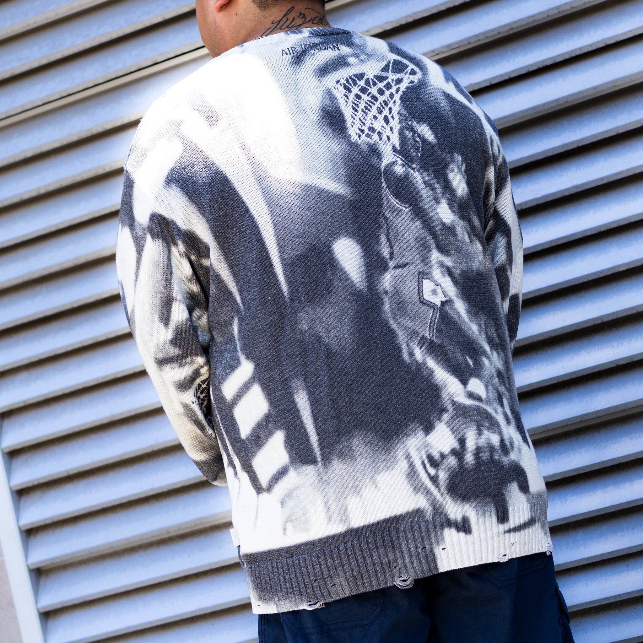 JORDAN KNIT SWEATER PHOTO GREY