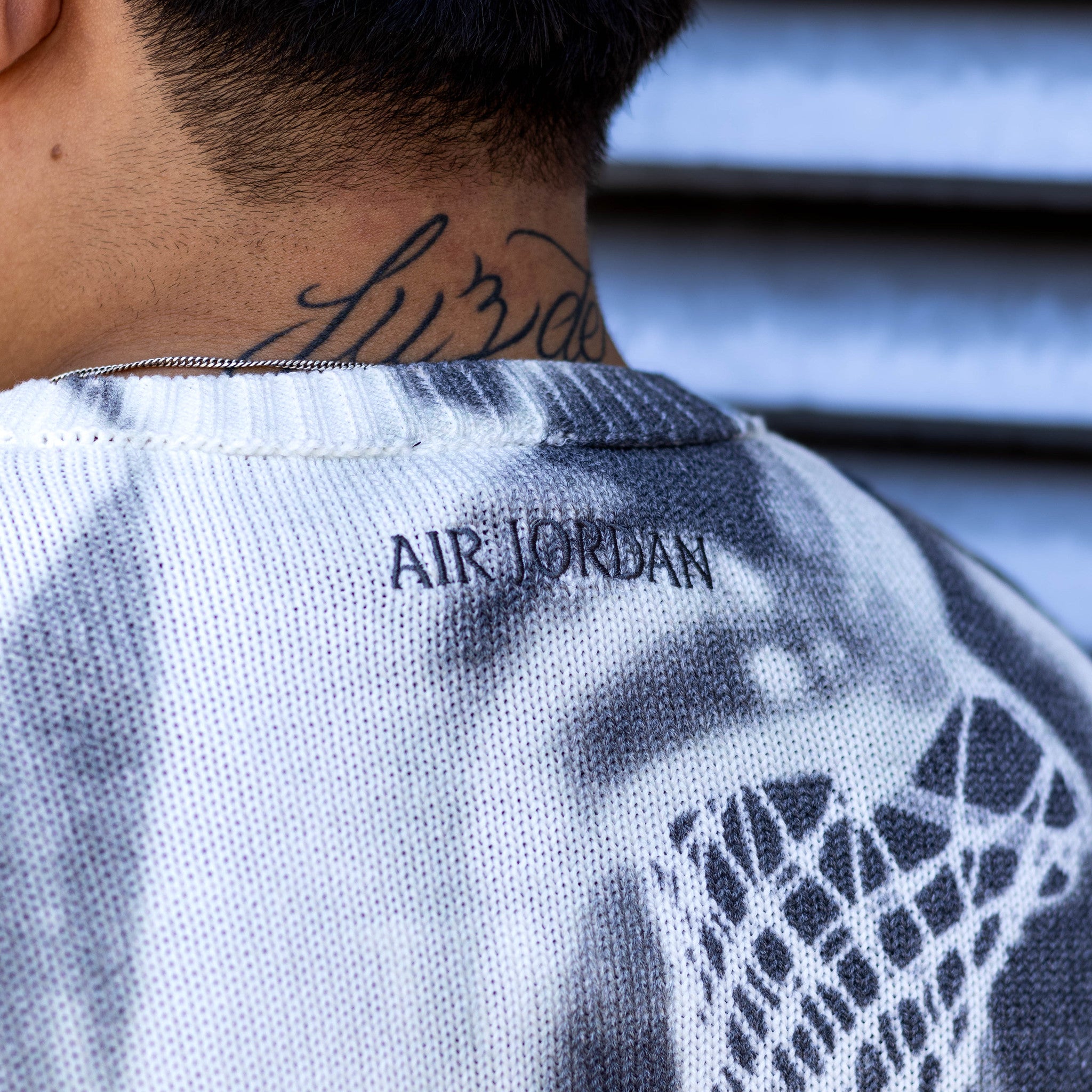 JORDAN KNIT SWEATER PHOTO GREY