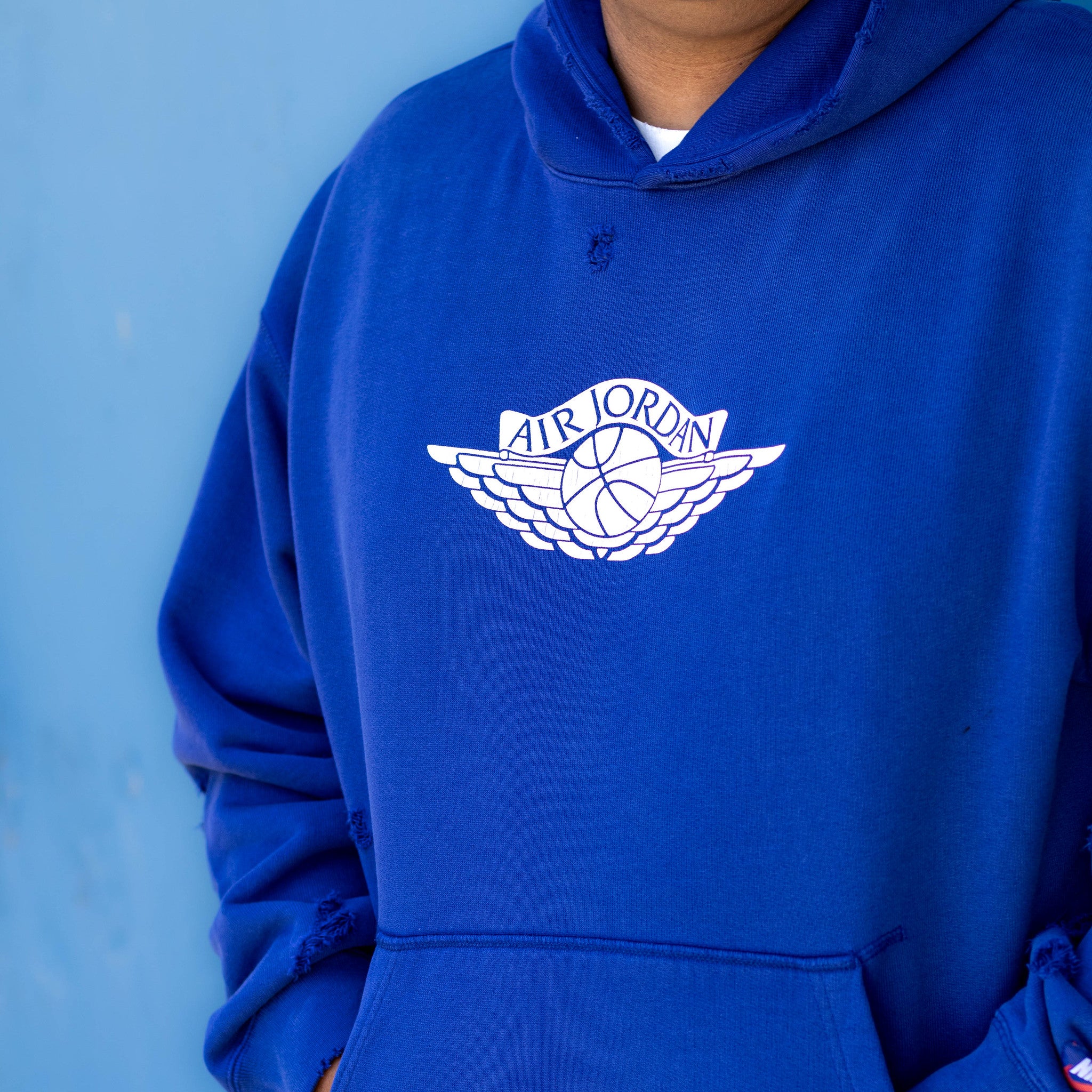 JORDAN RARE AIR HOODIE DEEP ROYAL LOG