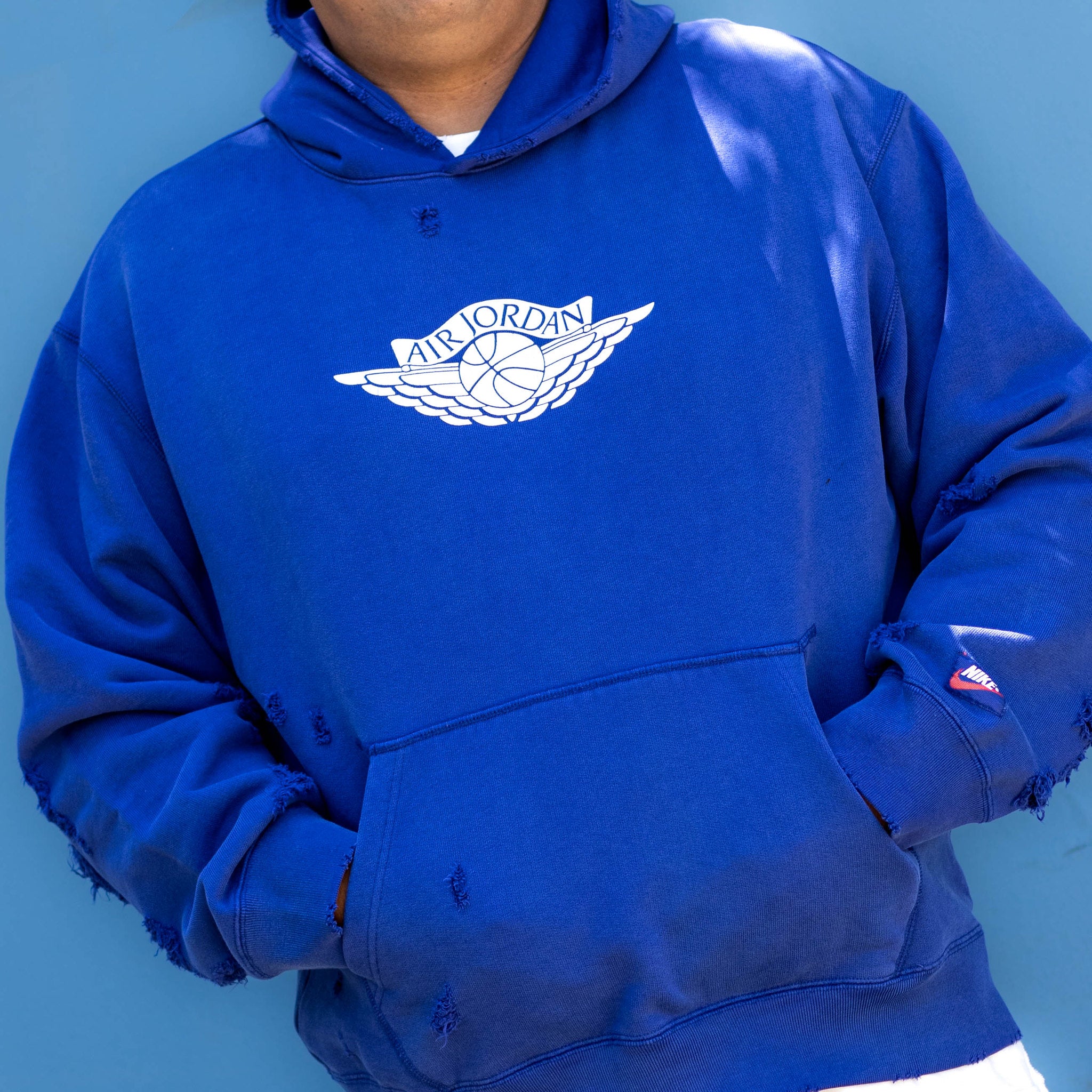 JORDAN RARE AIR HOODIE DEEP ROYAL LOG