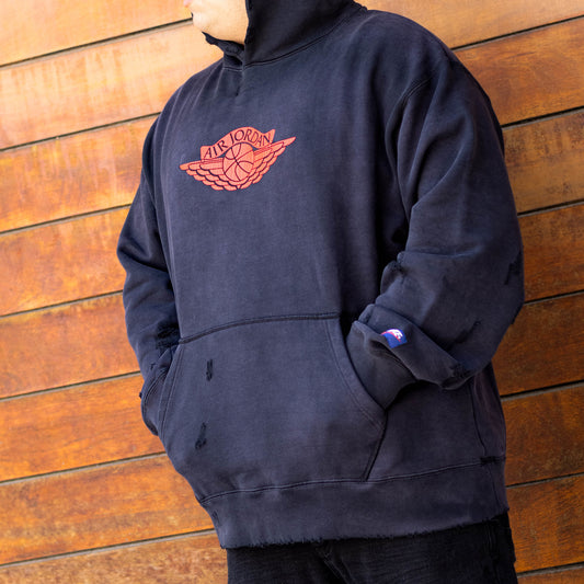 JORDAN RARE AIR HOODIE BLACK LOG