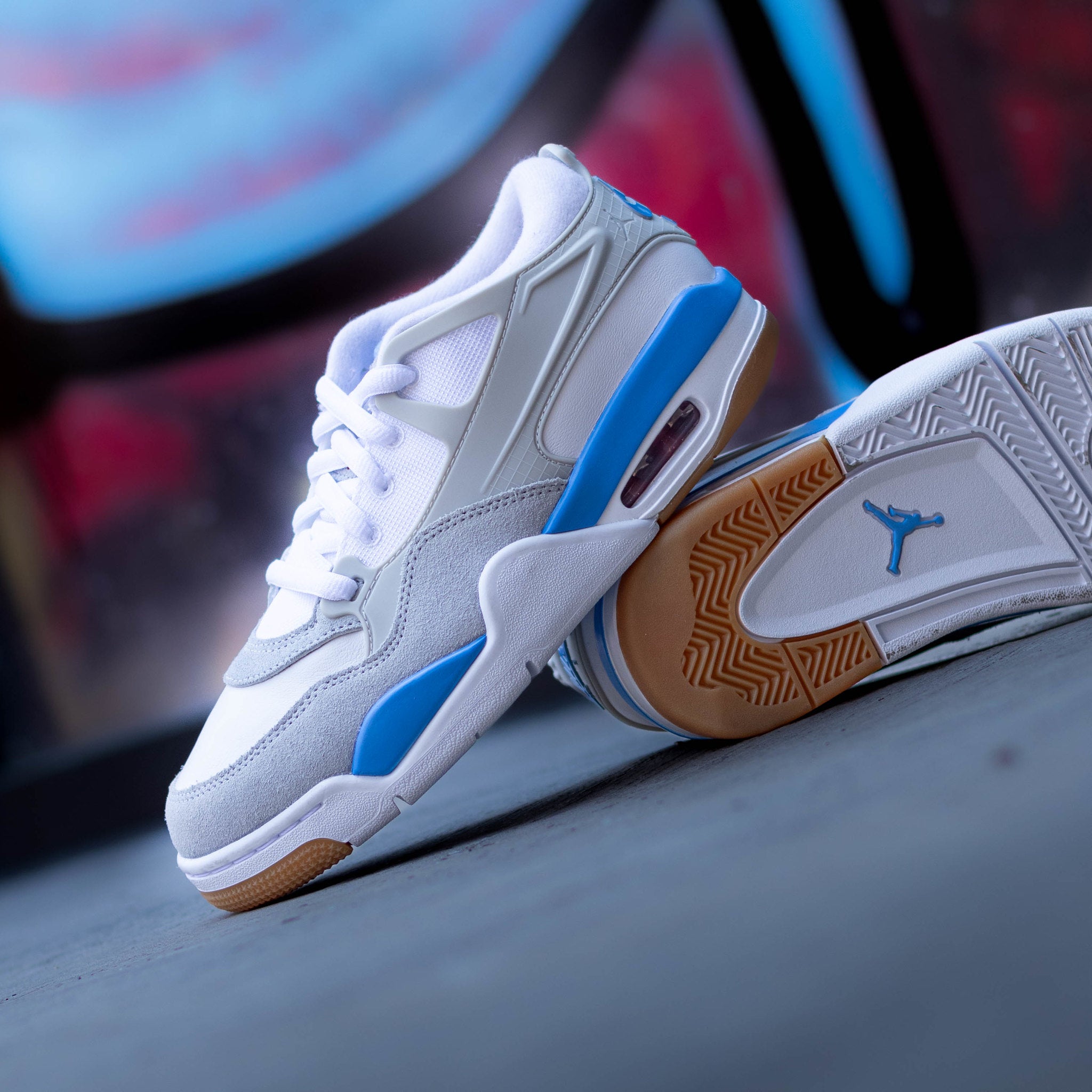 AIR JORDAN 4 RM NEUTRAL GREY BLUE GS