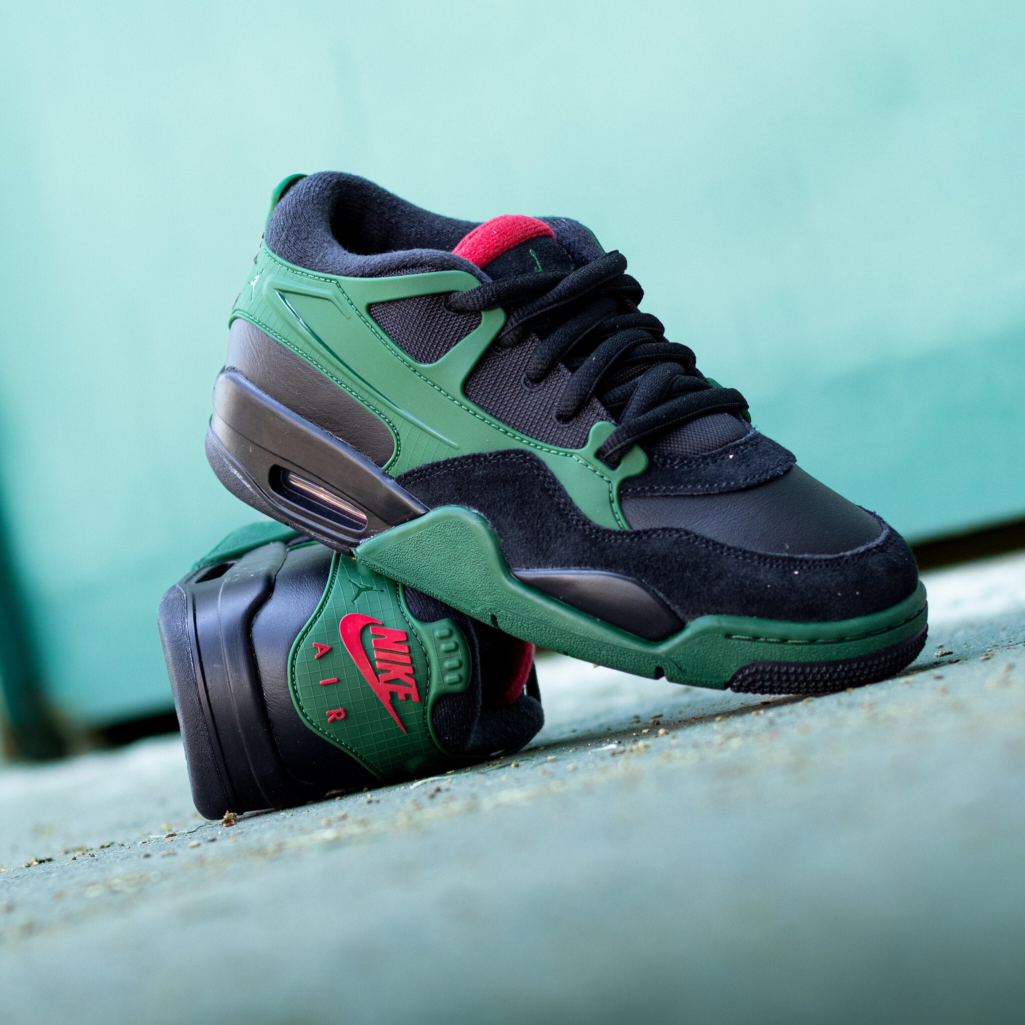 AIR JORDAN 4 RM BLACK VARSITY RED GS