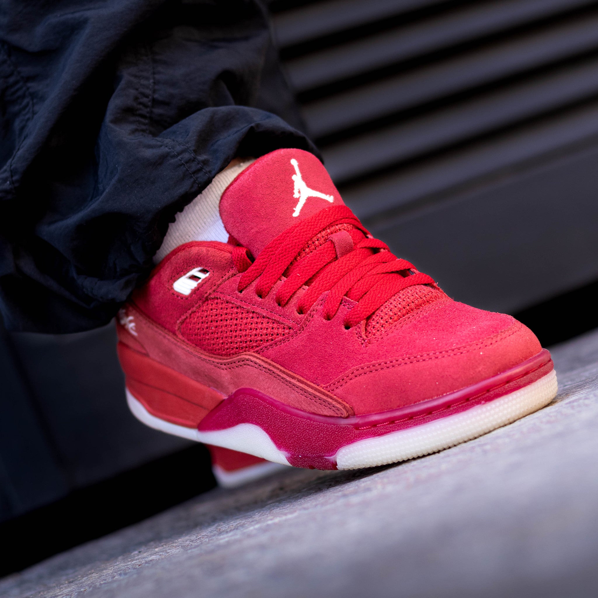 JORDAN FLIGHT COURT RED MUSLIN W