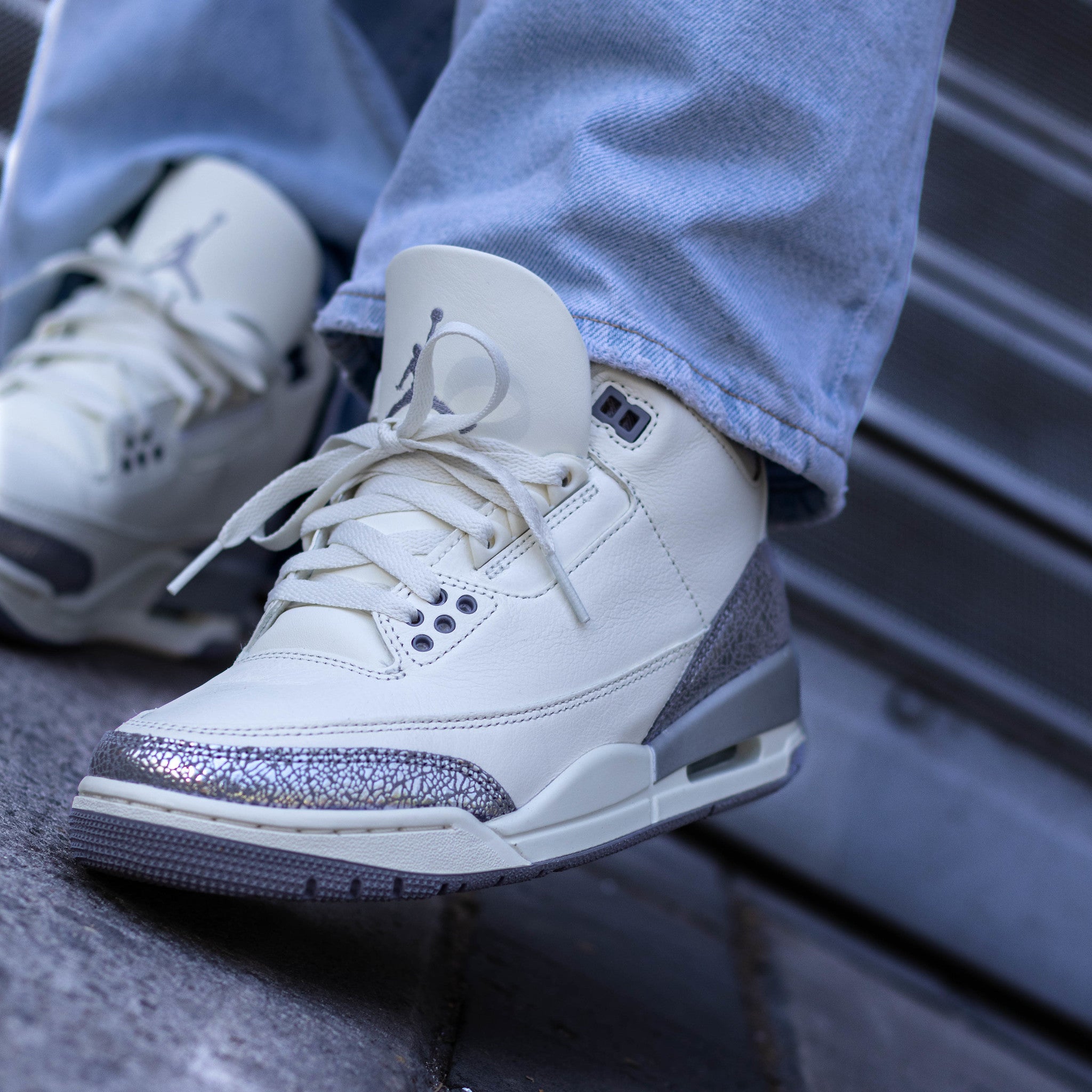 AIR JORDAN 3 SAIL METALLIC SILVER W