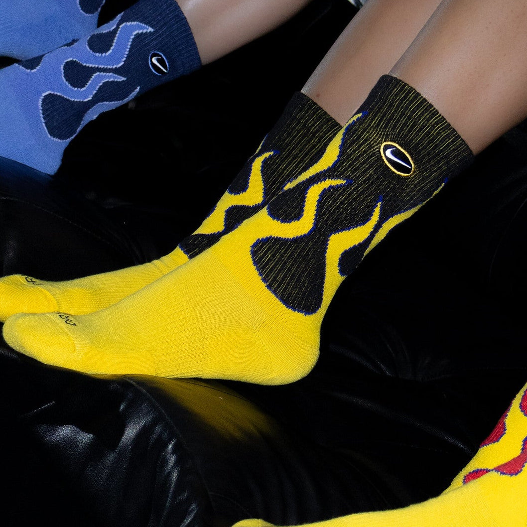 NIKE SOCKS FLAME YELLOW