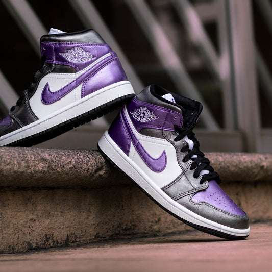 AIR JORDAN 1 MID METALLIC PURPLE W