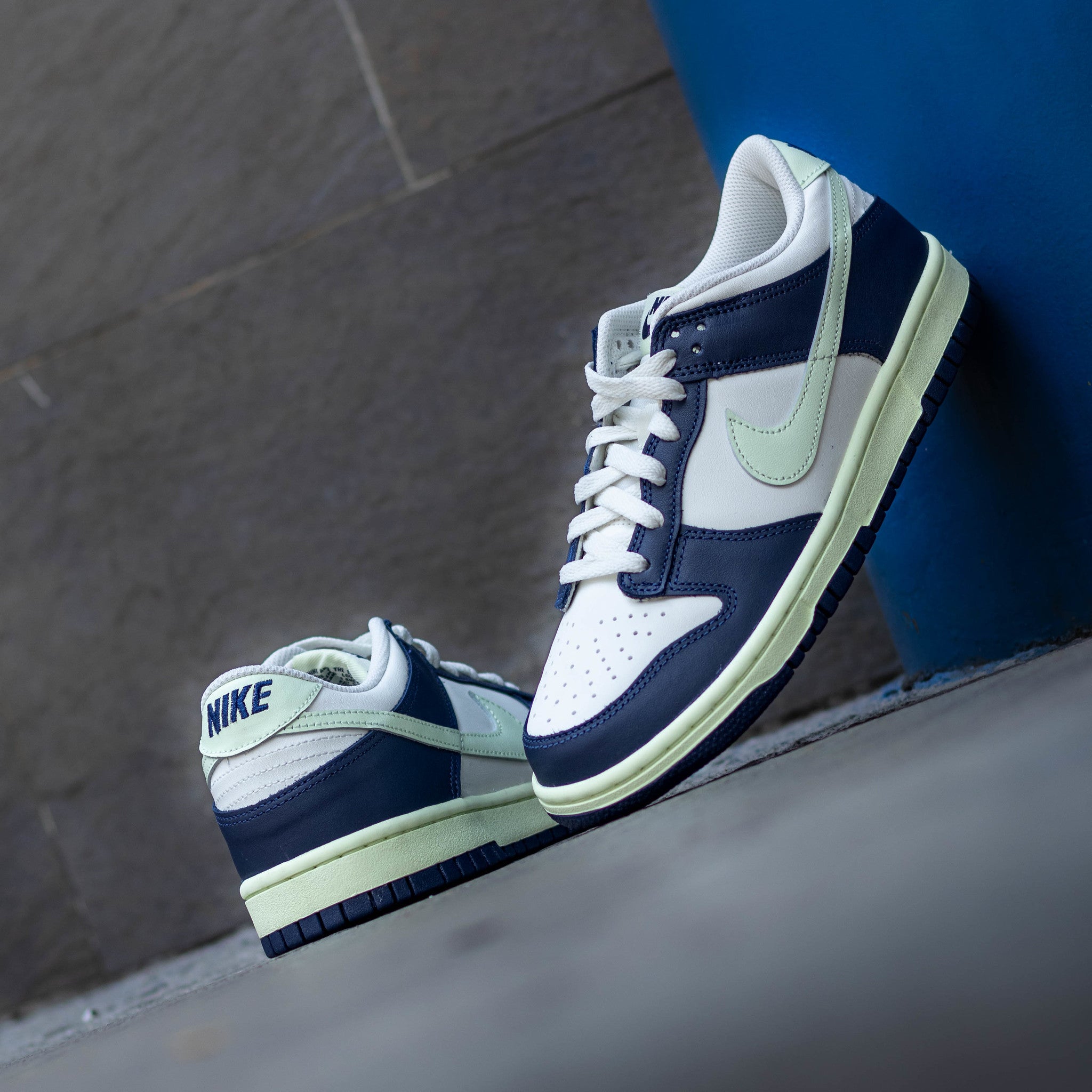 NIKE DUNK LOW MIDNIGHT NAVY VOLT GS