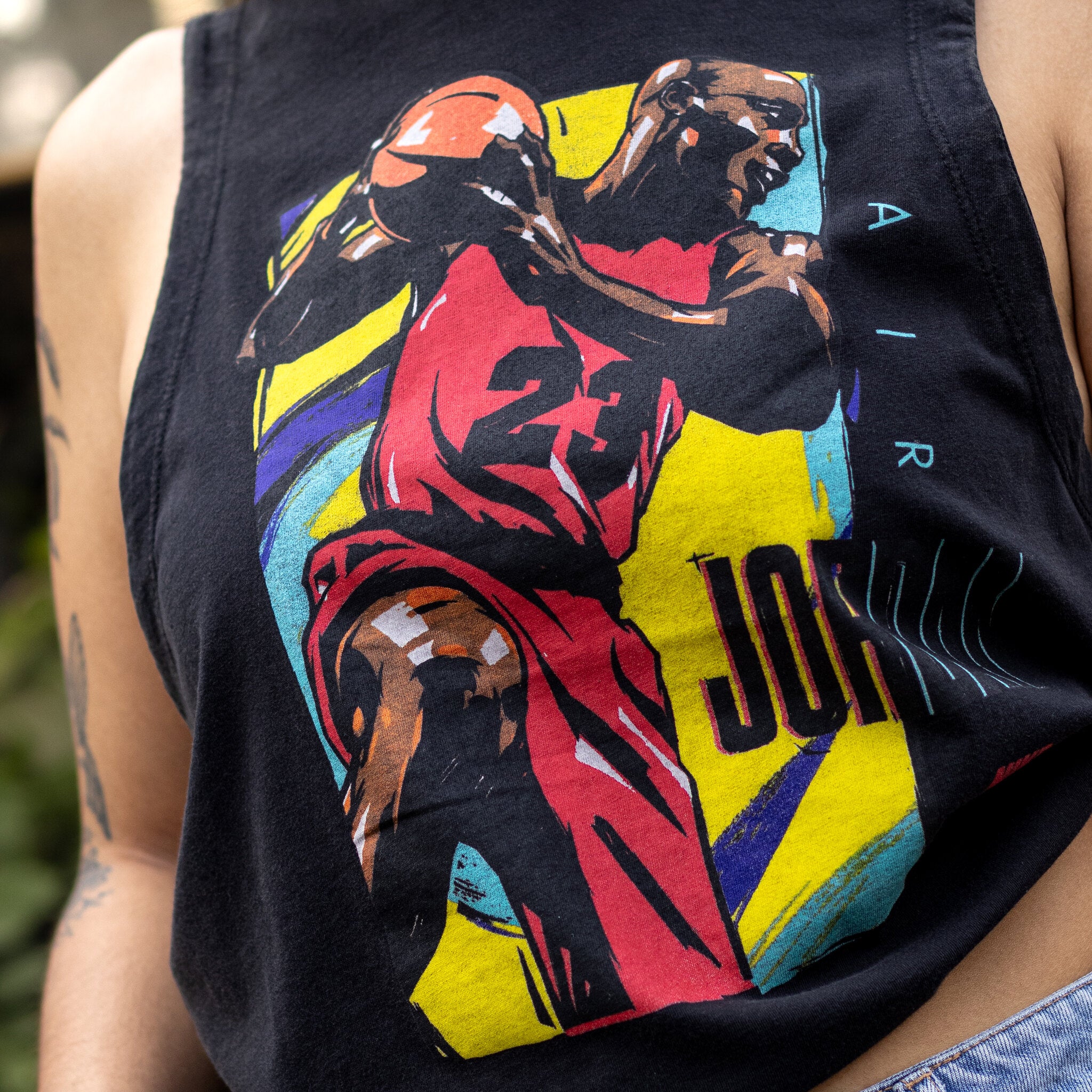 JORDAN TEE SLVLS GRAPHIC BLACK