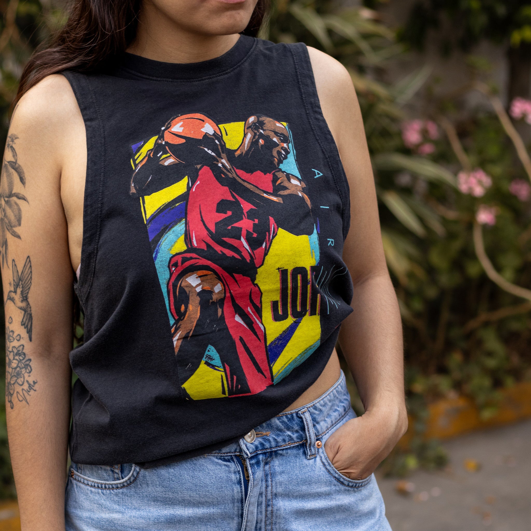 JORDAN TEE SLVLS GRAPHIC BLACK