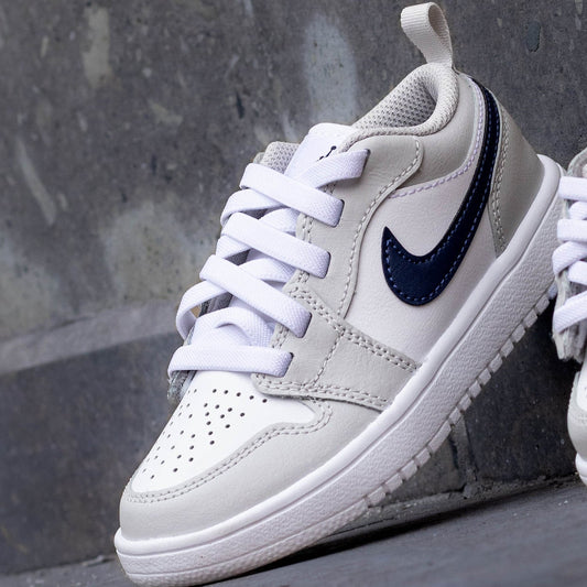 AIR JORDAN 1 LOW NEUTRAL GREY NAVY PS