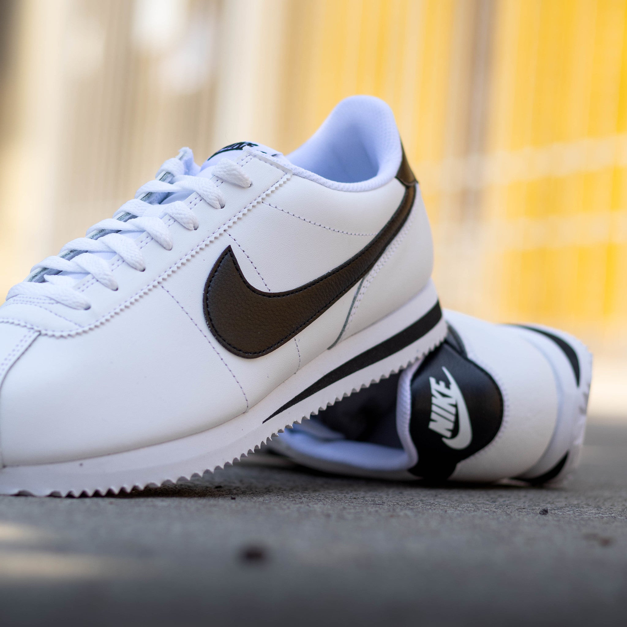 NIKE CORTEZ BASIC WHITE BLACK