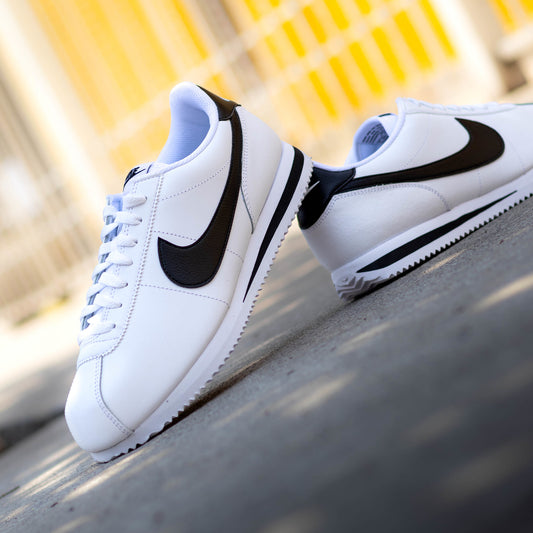NIKE CORTEZ BASIC WHITE BLACK
