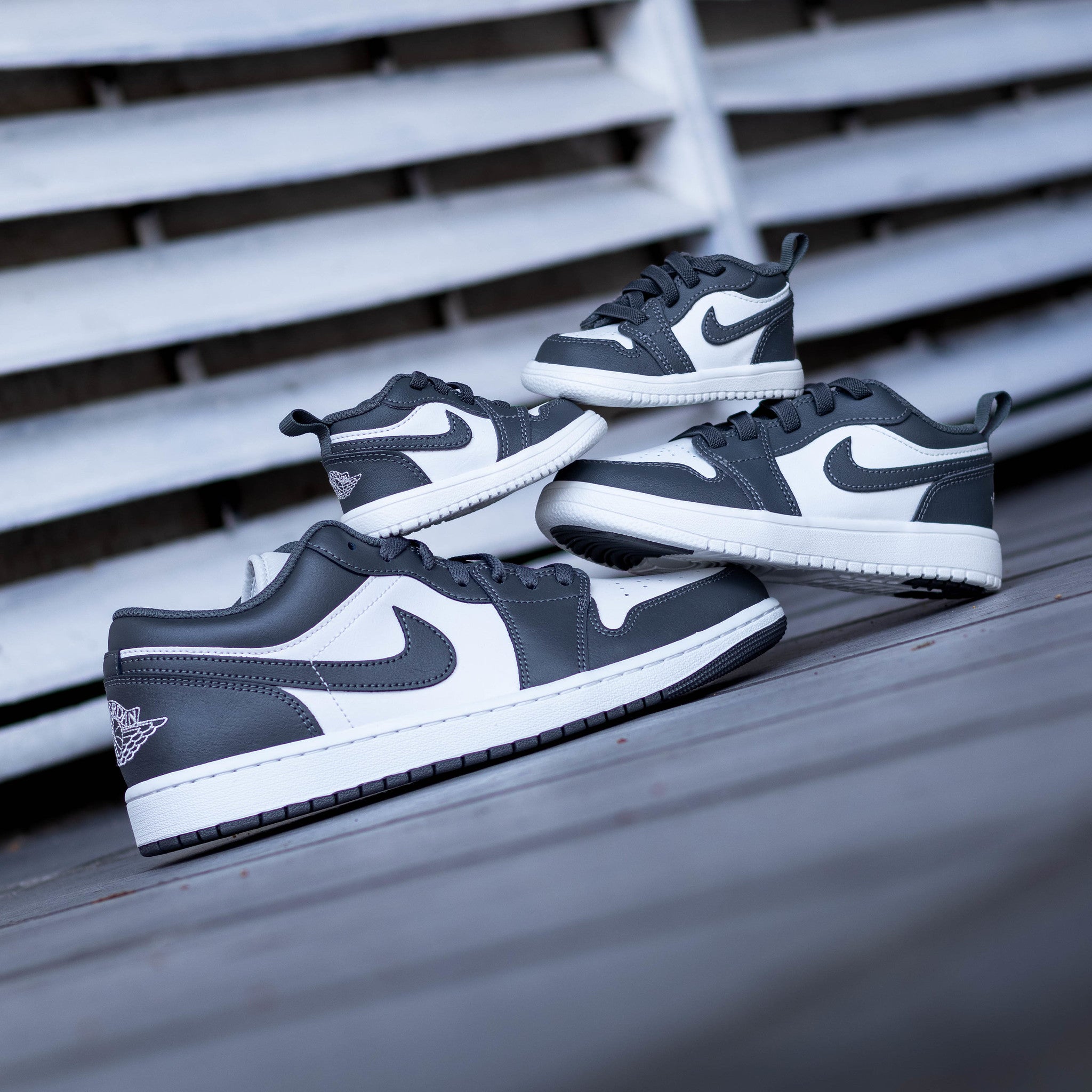 AIR JORDAN 1 LOW IRON GREY WHITE