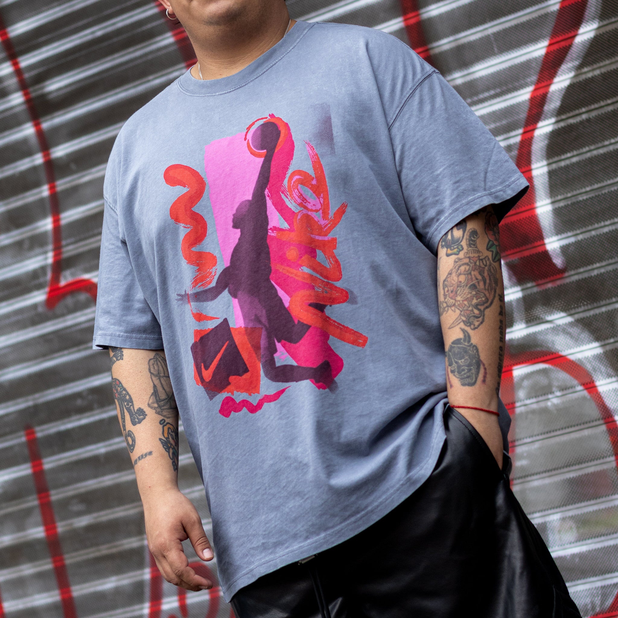 NIKE TEE MAX 90 BASKETBALL COOL GREY
