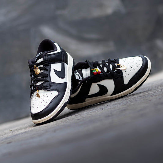 NIKE DUNK LOW PANDA CHERRY CHARMS W