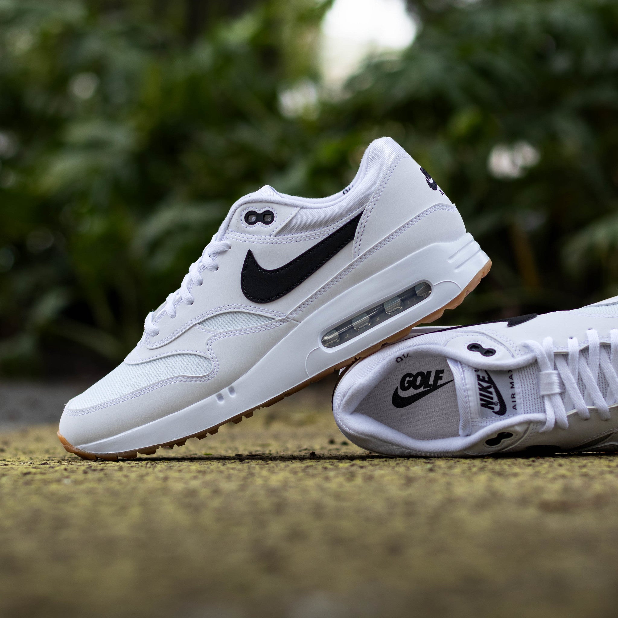 NIKE AIR MAX ONE 86 GOLF WHITE BLACK