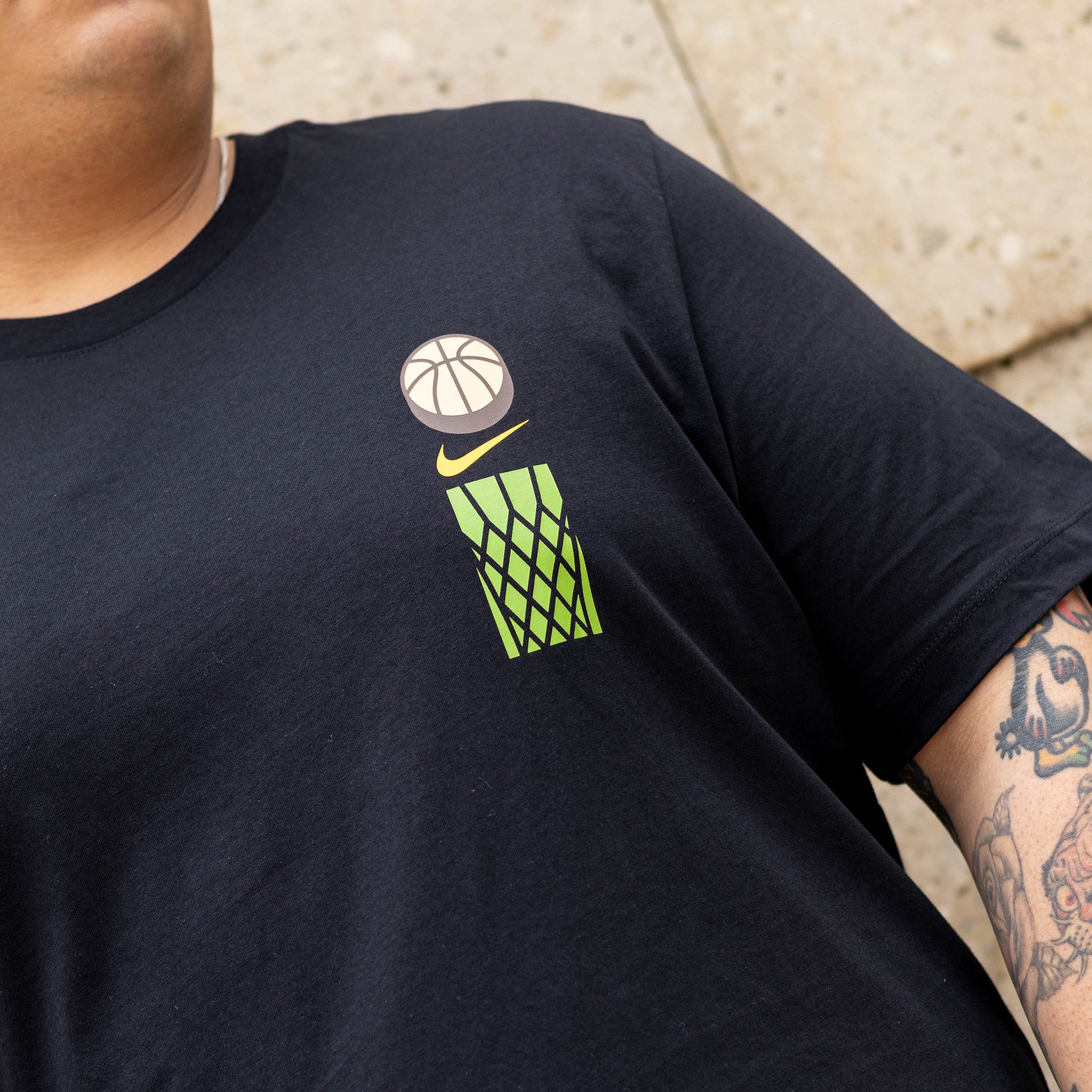 NIKE TEE ICON TUB BASKET BLACK