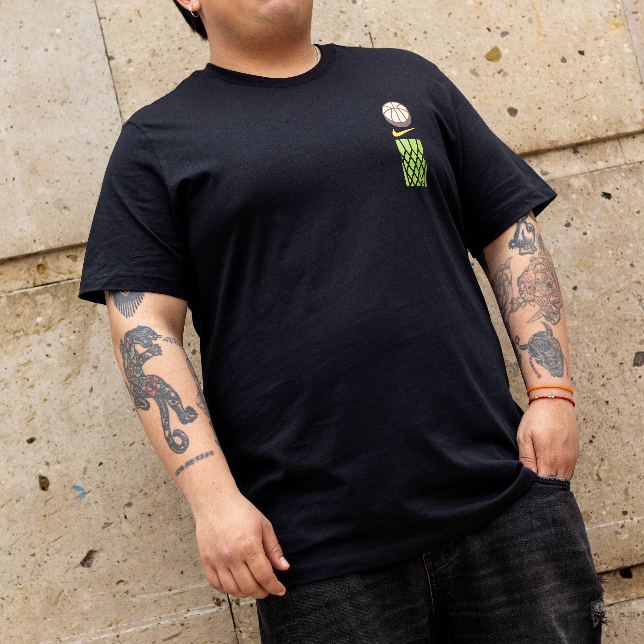 NIKE TEE ICON TUB BASKET BLACK