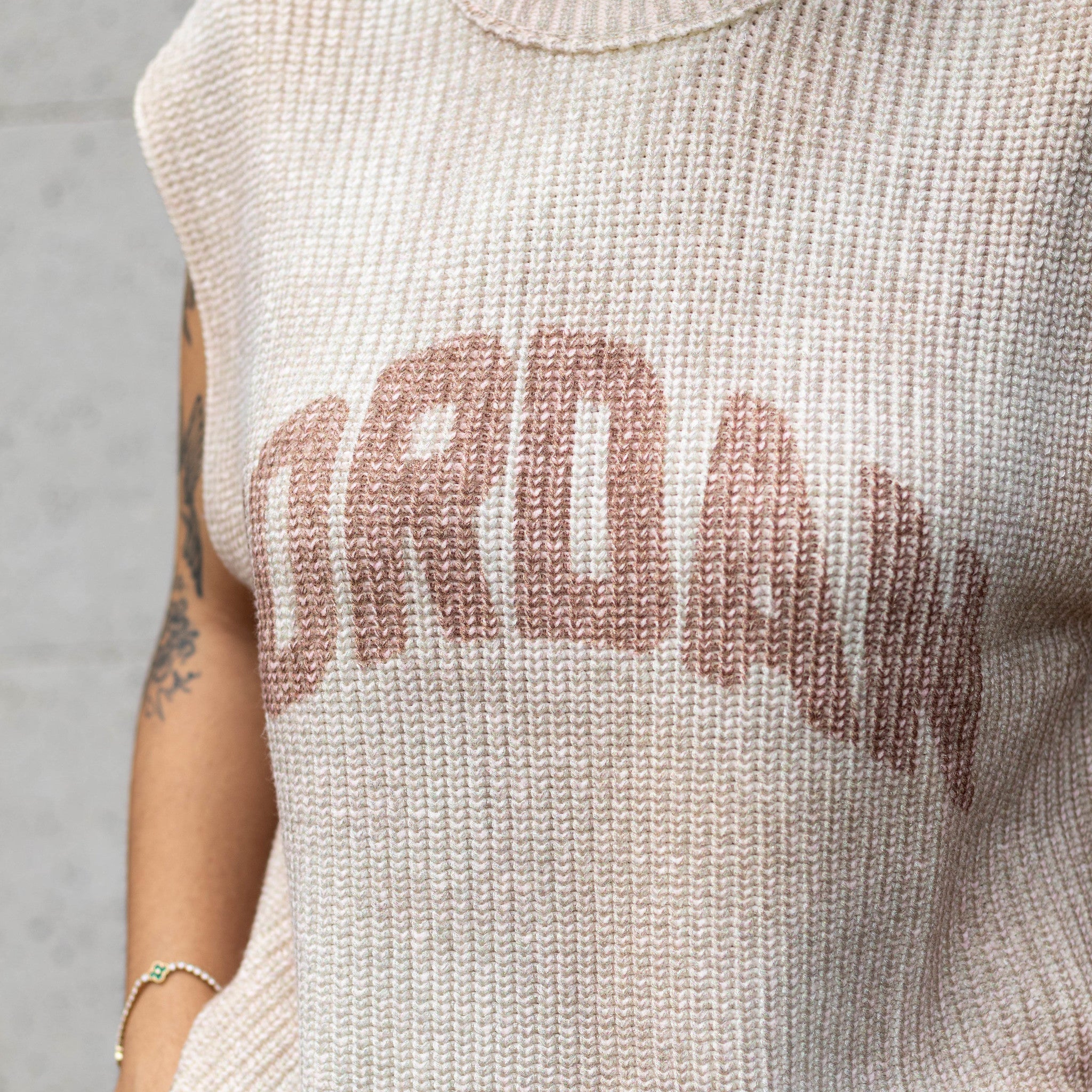 JORDAN KNIT VEST HEMP W