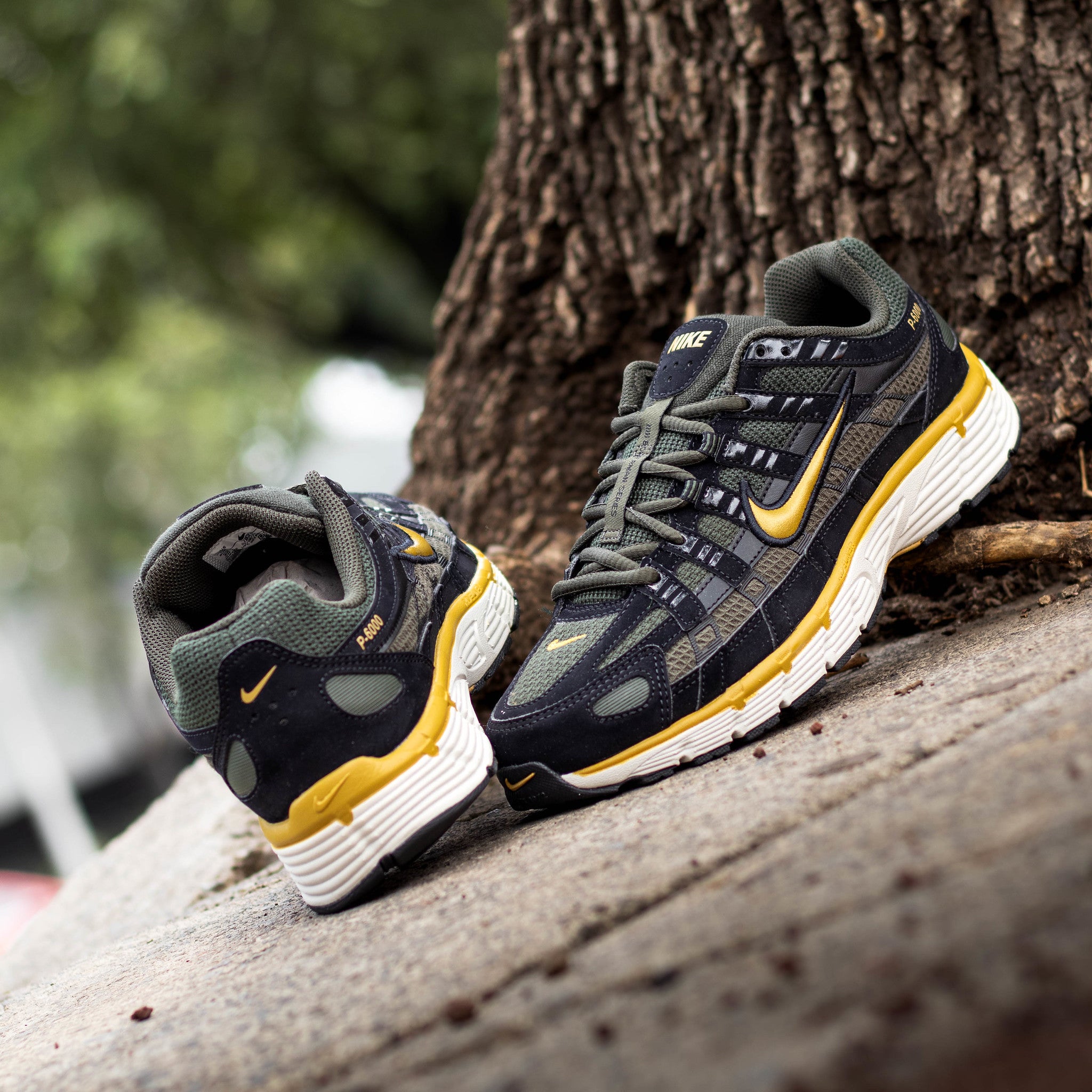 NIKE P-6000 COLLEGE GREY BROWN