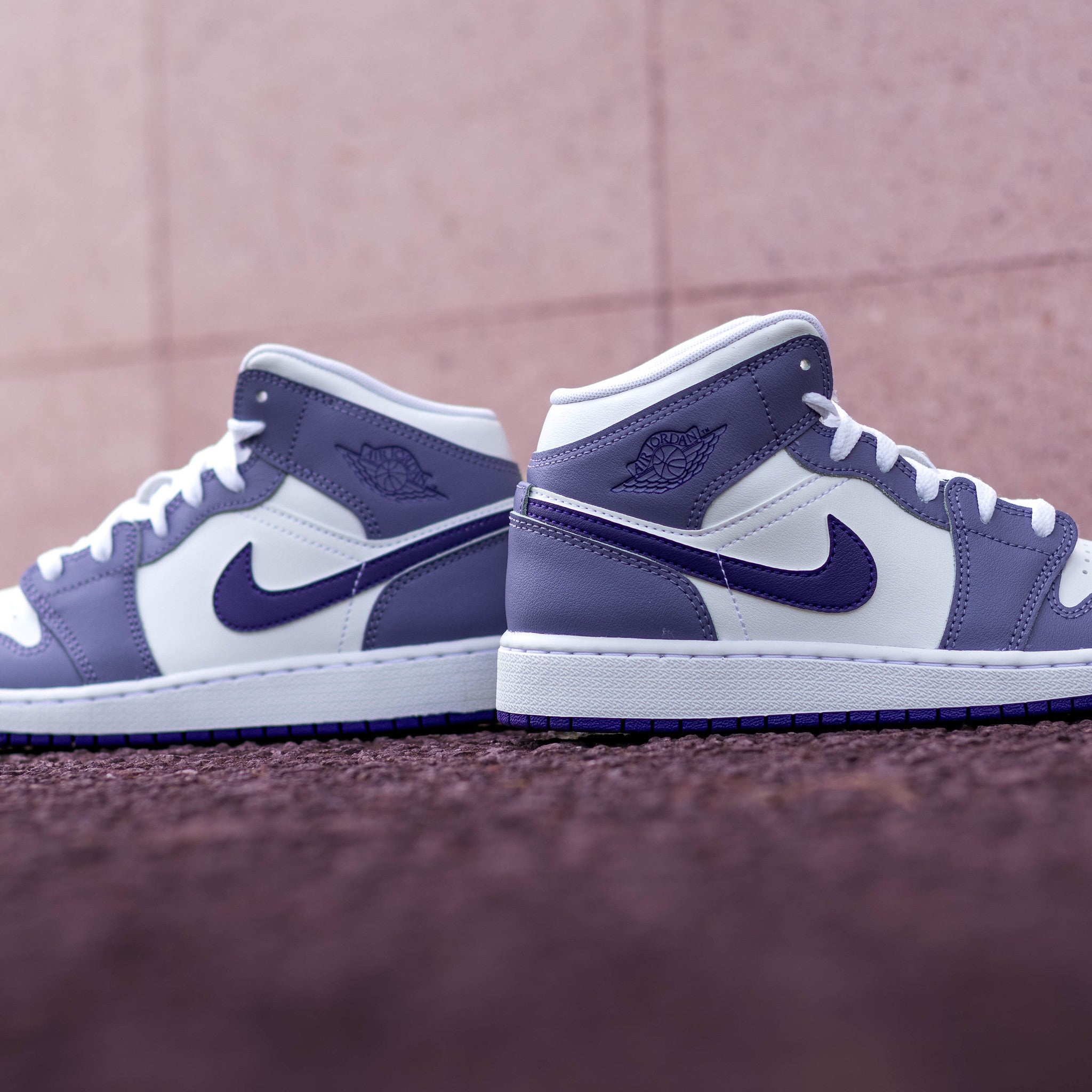 AIR JORDAN 1 MID DUSTY AMETHYST COURT PURPLE GS
