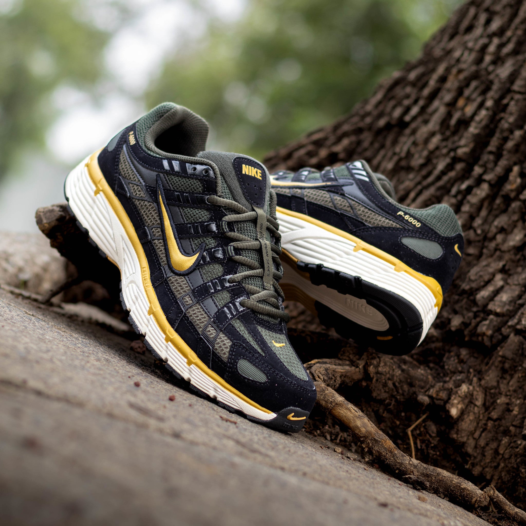 NIKE P-6000 COLLEGE GREY BROWN