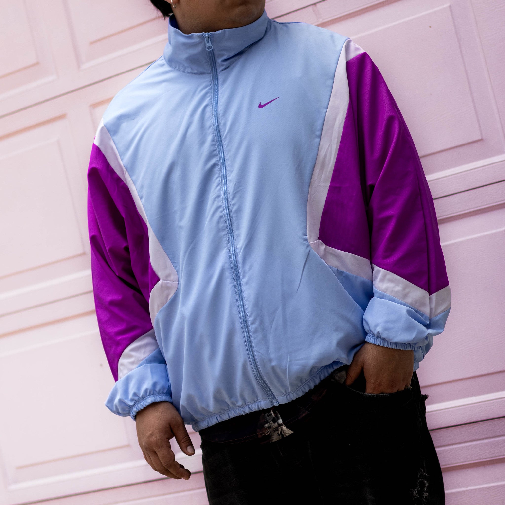 NIKE WVN JKT VIVID BLUE