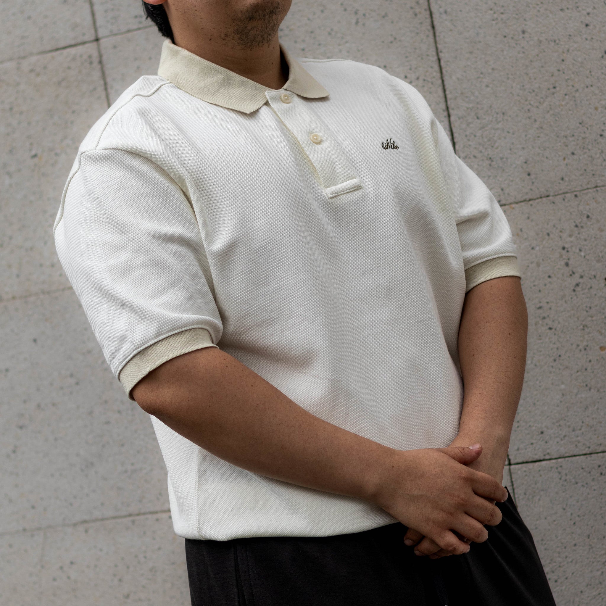 NIKE HVWT POLO ANTHRACITE SAIL