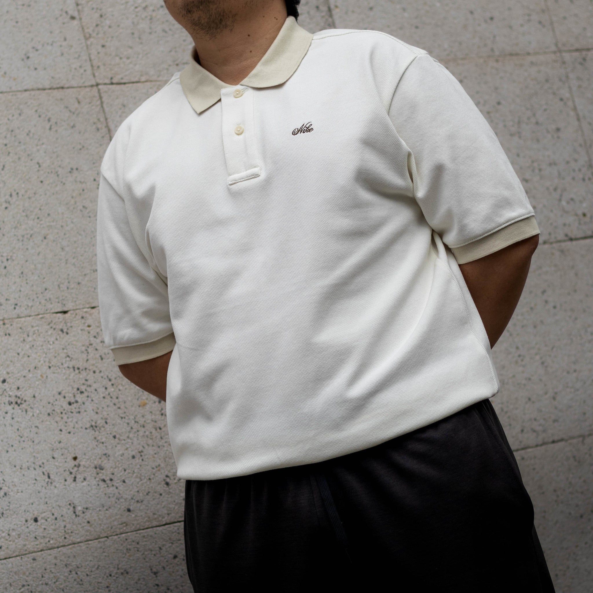NIKE HVWT POLO ANTHRACITE SAIL