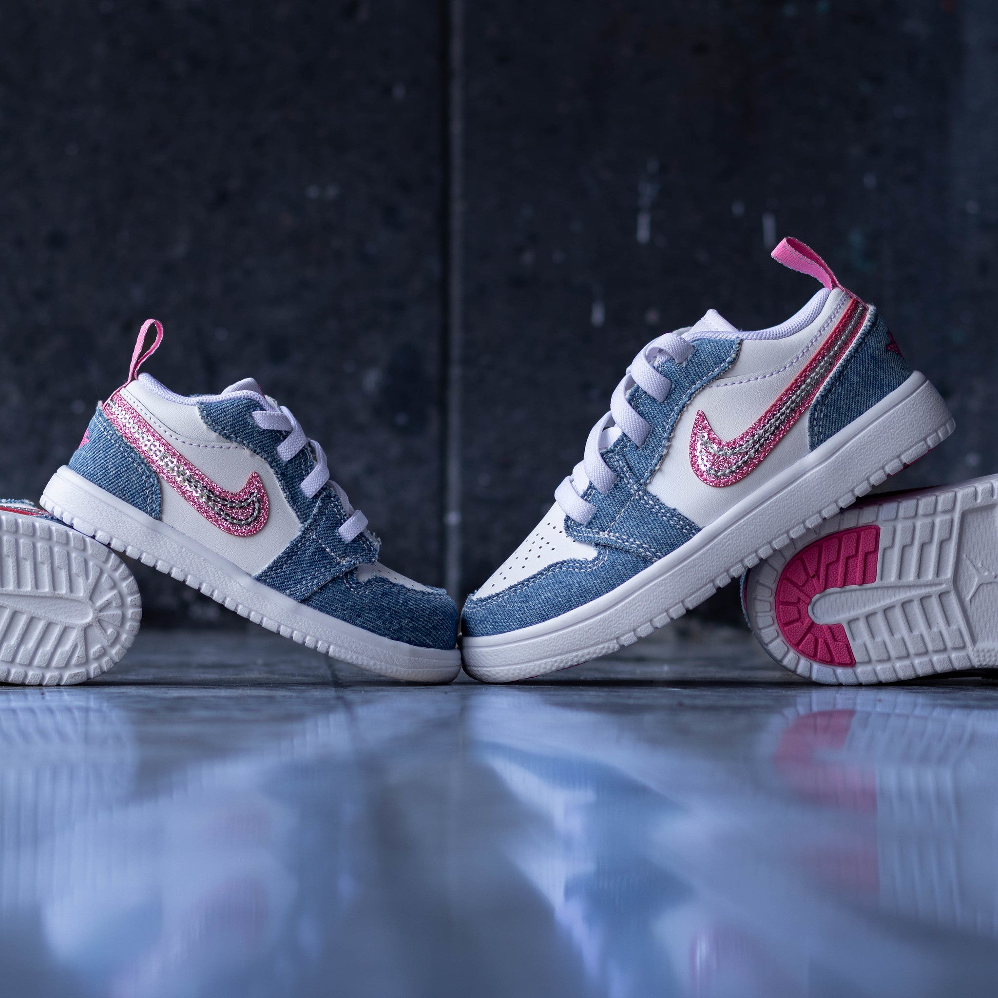 AIR JORDAN 1 LOW DENIM PINK BLISS PS