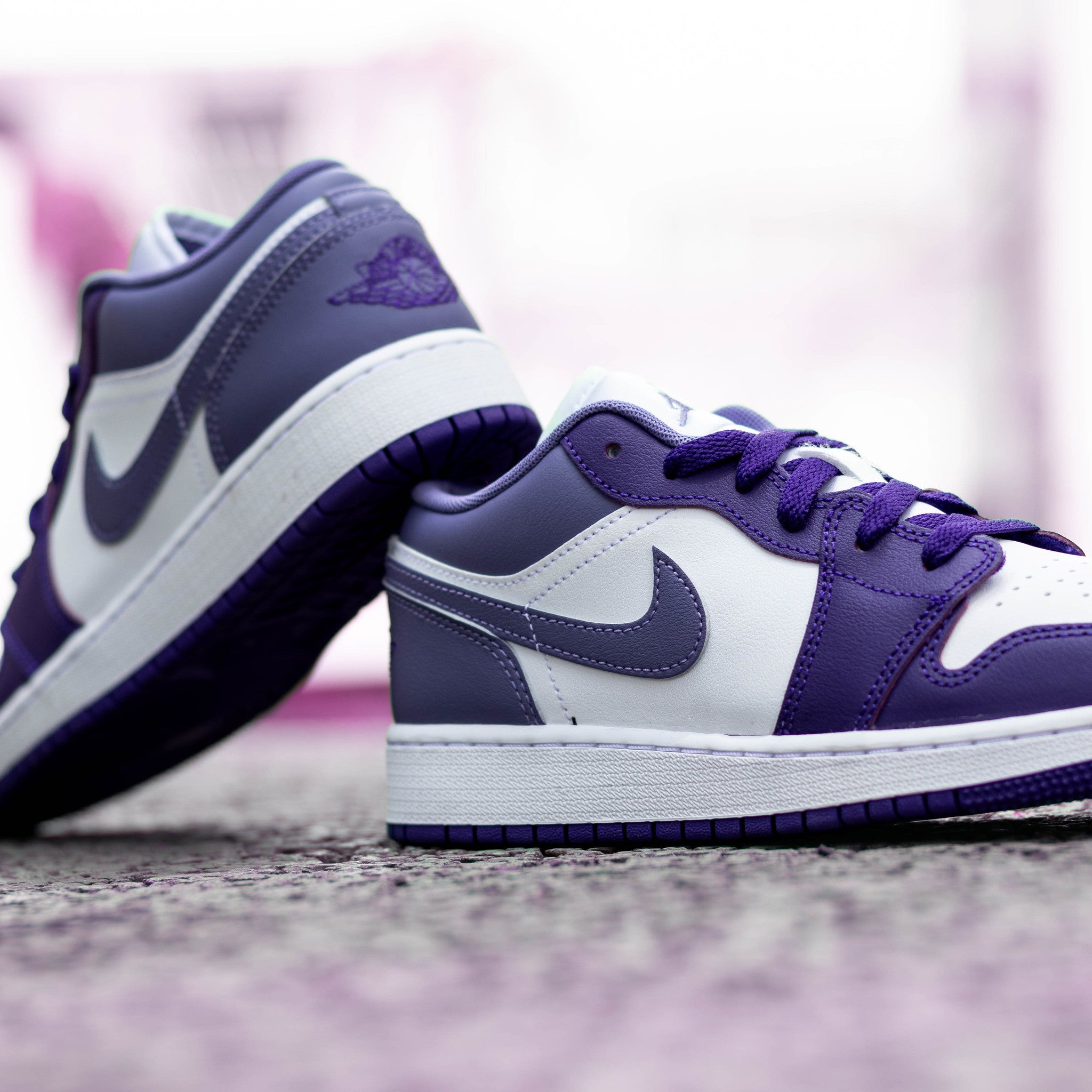 AIR JORDAN 1 LOW COURT PUPLE GS