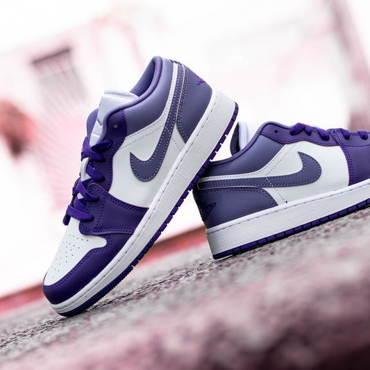 AIR JORDAN 1 LOW COURT PUPLE GS
